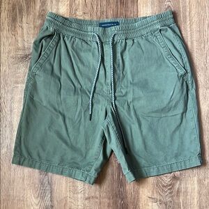 Aeropostale Green Athletic Shorts with Elastic Waistband